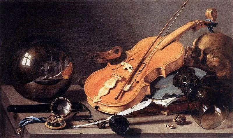 Vanitas with Violin and Glass Ball - Pieter Claesz