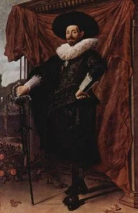 Willem van Heythuysen posing with a sword - Frans Hals