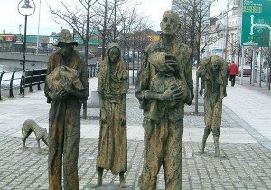 Famine Memorial in Dublin