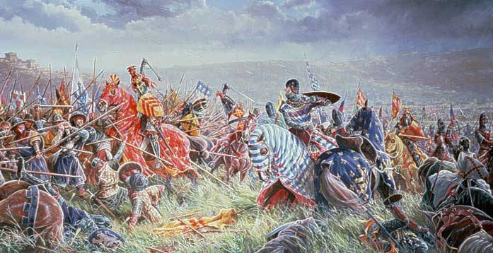 Battle of Bannockburn Painting