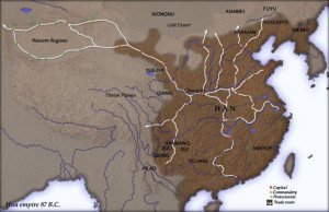 Han Dynasty empire in 87 BC