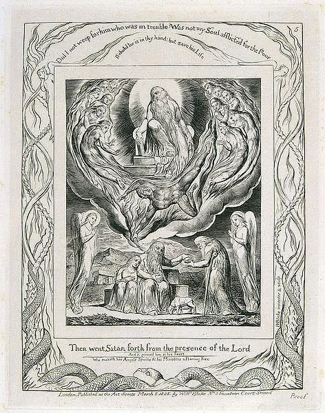 Book of Job Illustration by Blake
