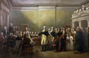 George Washington resigning after American Revolution