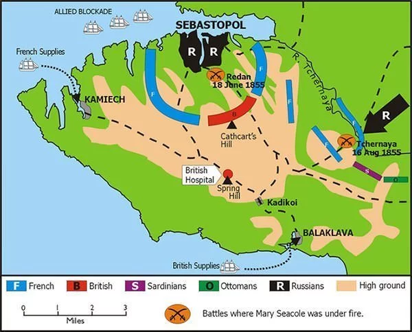 Mary Seacole Crimean War Map