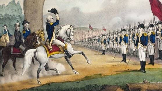 Washington taking command of the American Army