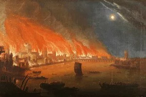 London Great Fire Painting