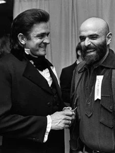 Shel Silverstein and Johnny Cash