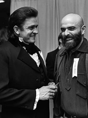 Shel Silverstein and Johnny Cash