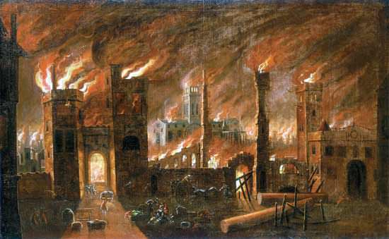 The Great Fire of London - St. Paul's Cathedral