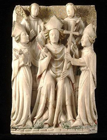 Thomas Becket enthroned as Archbishop of Canterbury