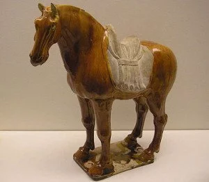 Porcelain horse from Tang dynasty