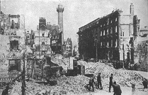 Sackville Street after the 1916 Rising