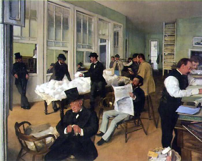 A Cotton Office in New Orleans (1873) - Edgar Degas