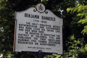 Banneker's farm and residence marker