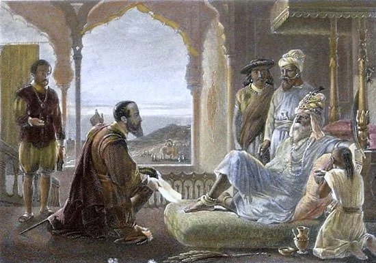 Vasco da Gama meets Zamorin