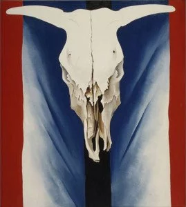 Cow's Skull - Red, White, and Blue (1931) - Georgia O'Keeffe