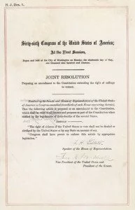 US Constitution Nineteenth Amendment