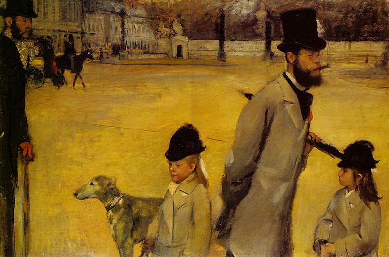 Place de la Concorde (1875) - Edgar Degas