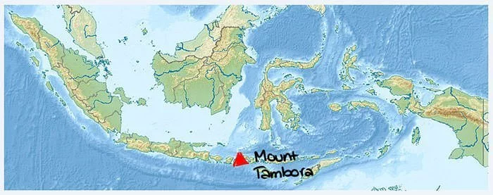 Mount Tambora location