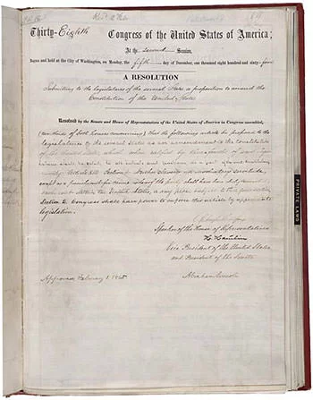 US Constitution Thirteenth Amendment