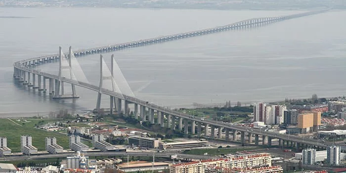 Vasco da Gama Bridge in Lisbon