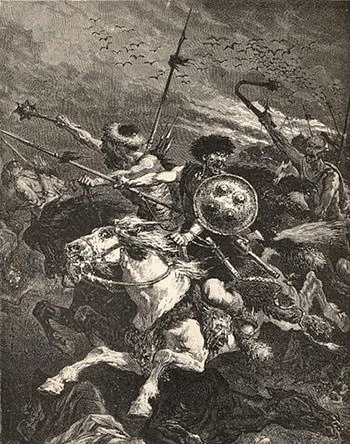 Depiction of Battle of the Catalaunian Plains