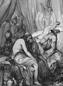 Depiction of Attila's death