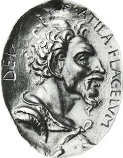 Renaissance medal of Attila the Hun