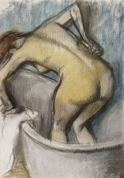 The Bath, Woman Supporting her Back (c. 1887) - Edgar Degas