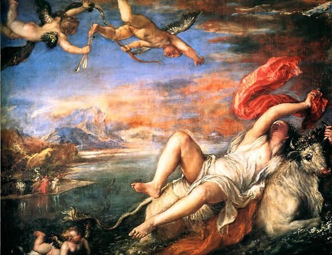Rape of Europa (1562) by Titian