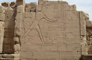 Battle of Megiddo Relief in Karnak Temple