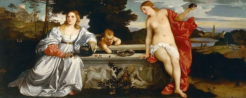 Sacred and Profane Love (1514) by Titian