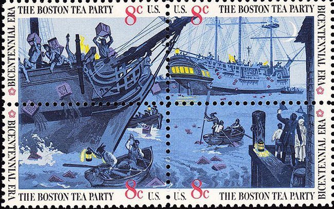 Boston Tea Party Postage stamp