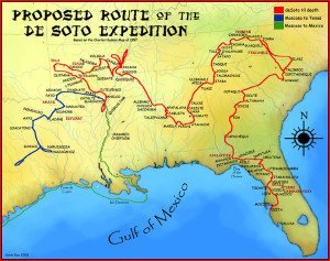 Hernando De Soto Expedition Map