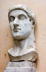 Constantine the Great colossal head in Rome