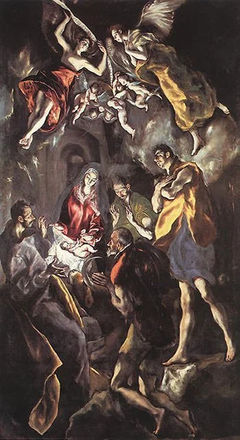The Adoration of the Shepherds (1614) - El Greco