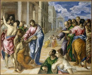 The Miracle of Christ Healing the Blind (1570) - El Greco