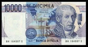 Alessandro Volta Italian Lire
