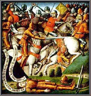 Battle of Roncevaux Pass depiction