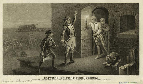 Capture of Fort Ticonderoga in 1775 by Ethan Allen