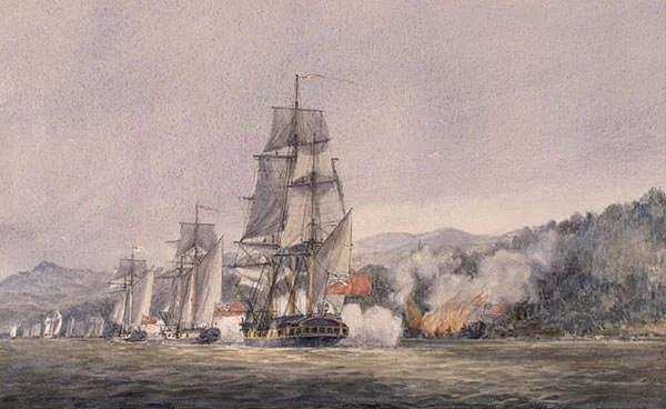 1776 Battle of Valcour Island depiction