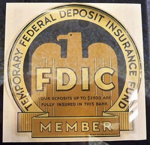 Federal Deposit Insurance Corporation sign