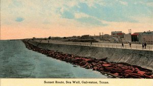 Galveston Seawall, 1907