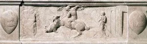 St George Killing the Dragon (1417) - Donatello