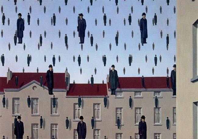 Golconda (1953) - Rene Magritte