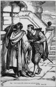 Othello and Iago in Act III, Scene III