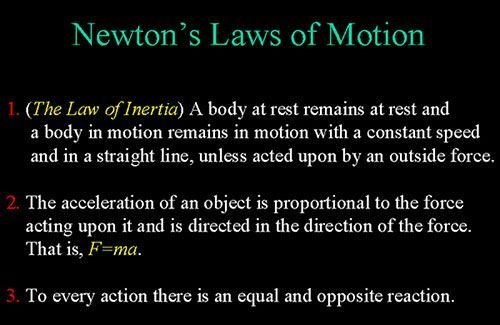 newtons three laws