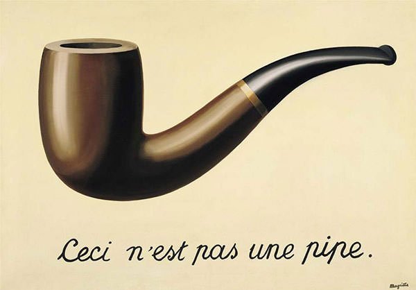 The Treachery of Images (1929) - Rene Magritte
