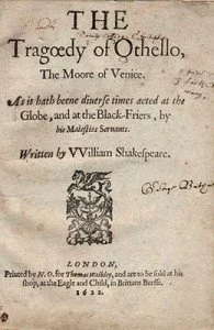 Othello (1622) - Title Page