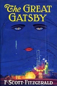 The Great Gatsby book cover of the first edition